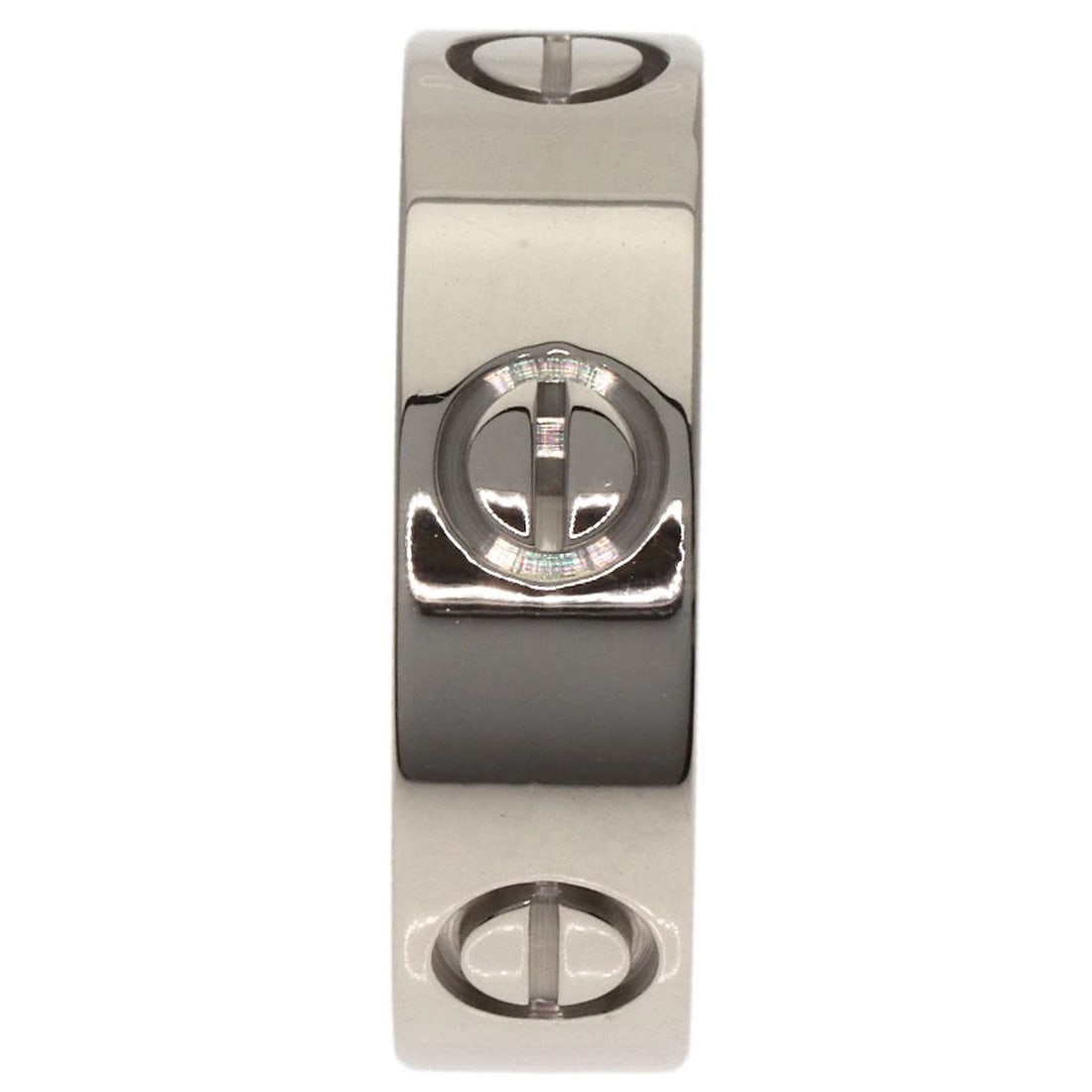CARTIER LOVE RING K18 WHITE GOLD: CARTIER love Ring K18 White Gold Brand: CARTIER Type: Ring Material: K18 White Gold, Color: Exterior Color Gold Size: 5.75 (US) Accessories: None Accessories Notice: When purchasing pre-ow