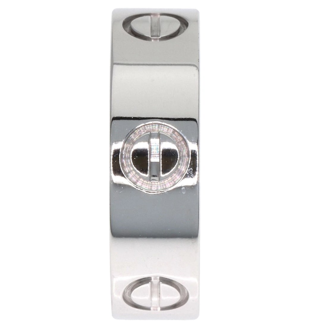 CARTIER LOVE RING K18 WHITE GOLD: CARTIER Love Ring K18 White Gold Brand: CARTIER Type: Ring Material: K18 White Gold, Color: Exterior Color Silver Size: 5.75 (US) Accessories: None Accessories Notice: When purchasing pre-owned