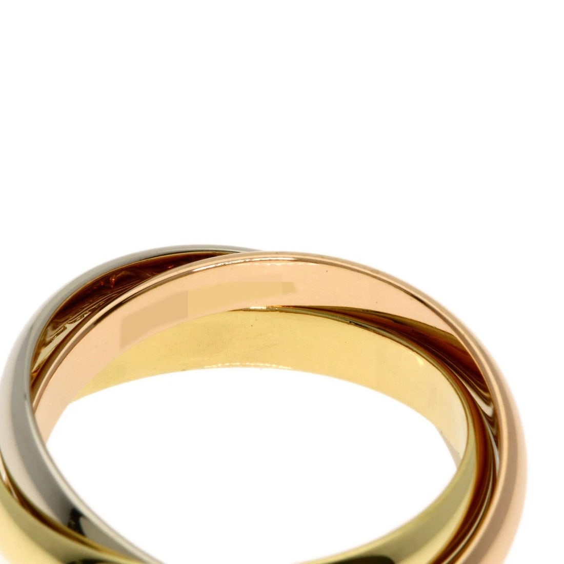 CARTIER TRINITY RING K18 YELLOW GOLD 18K PINK GOLD: CARTIER Trinity Ring K18 Yellow Gold 18K Pink Gold Brand: CARTIER Type: Ring Material: K18 Yellow Gold/K18 White Gold/18K Pink Gold, Color: Exterior Color Gold Size: 8.25 (US) Accessories: None
