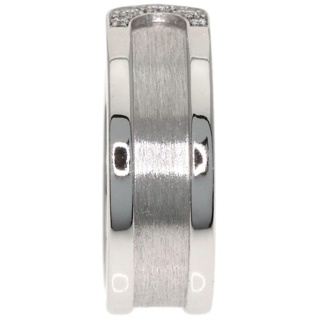 CARTIER C2 DIAMOND RING: CARTIER C2 Diamond Ring Brand: CARTIER Type: Ring Material: K18 White Gold, Main Stone/Creation Natural Color: Exterior Color Silver Size: 5 (US) Accessories: None Accessories Notice: When