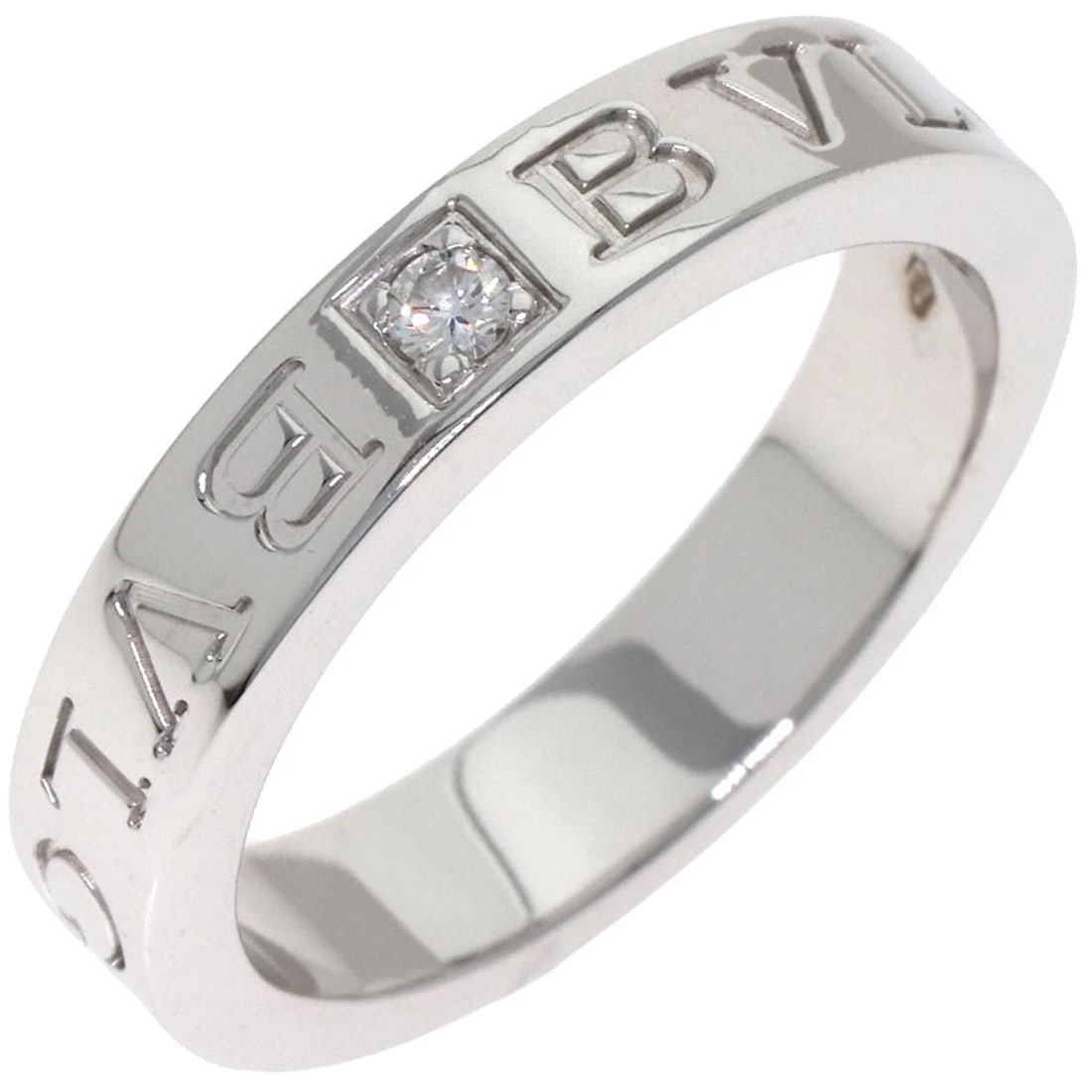 BVLGARI DOUBLE LOGO DIAMOND RING - 2