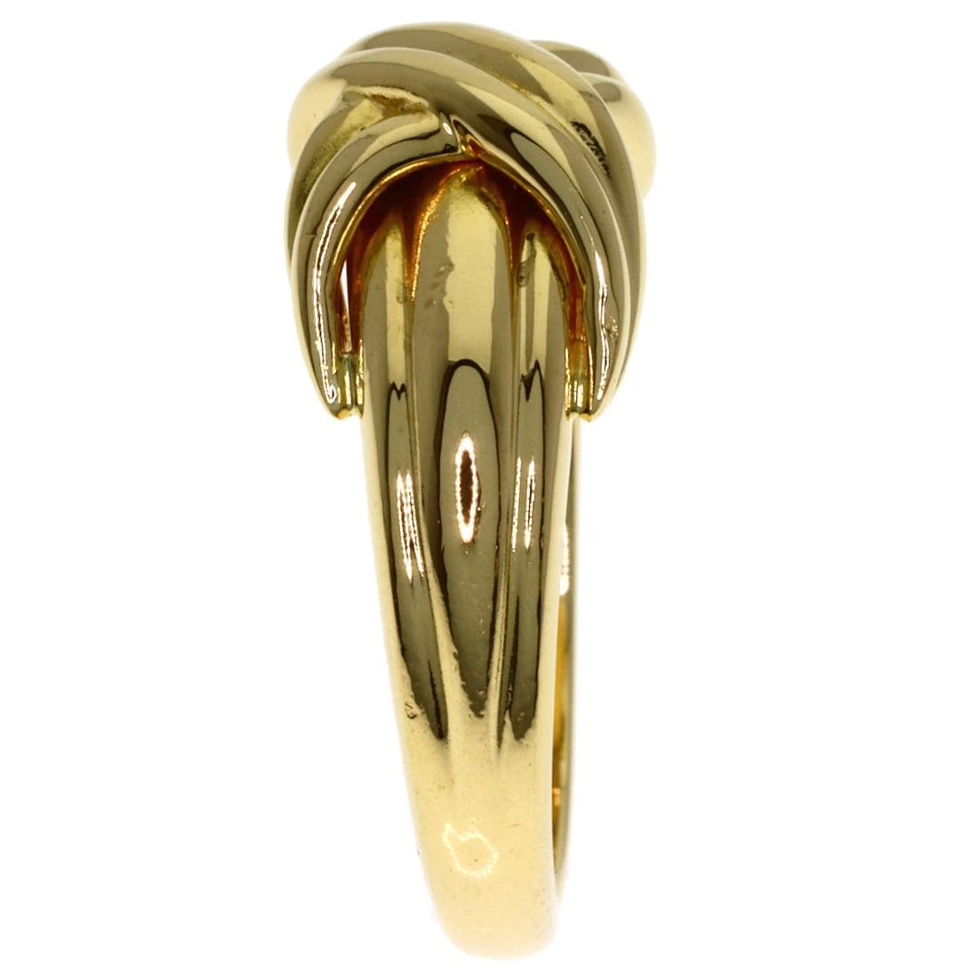 TIFFANY&CO. SIGNATURE RING K18 YELLOW GOLD: TIFFANY&Co. Signature Ring K18 Yellow Gold Brand: TIFFANY&Co. Type: Ring Material: K18 Yellow Gold, Color: Exterior Color Gold Size: 6.5 (US) Accessories: None Accessories Notice: When purchasing