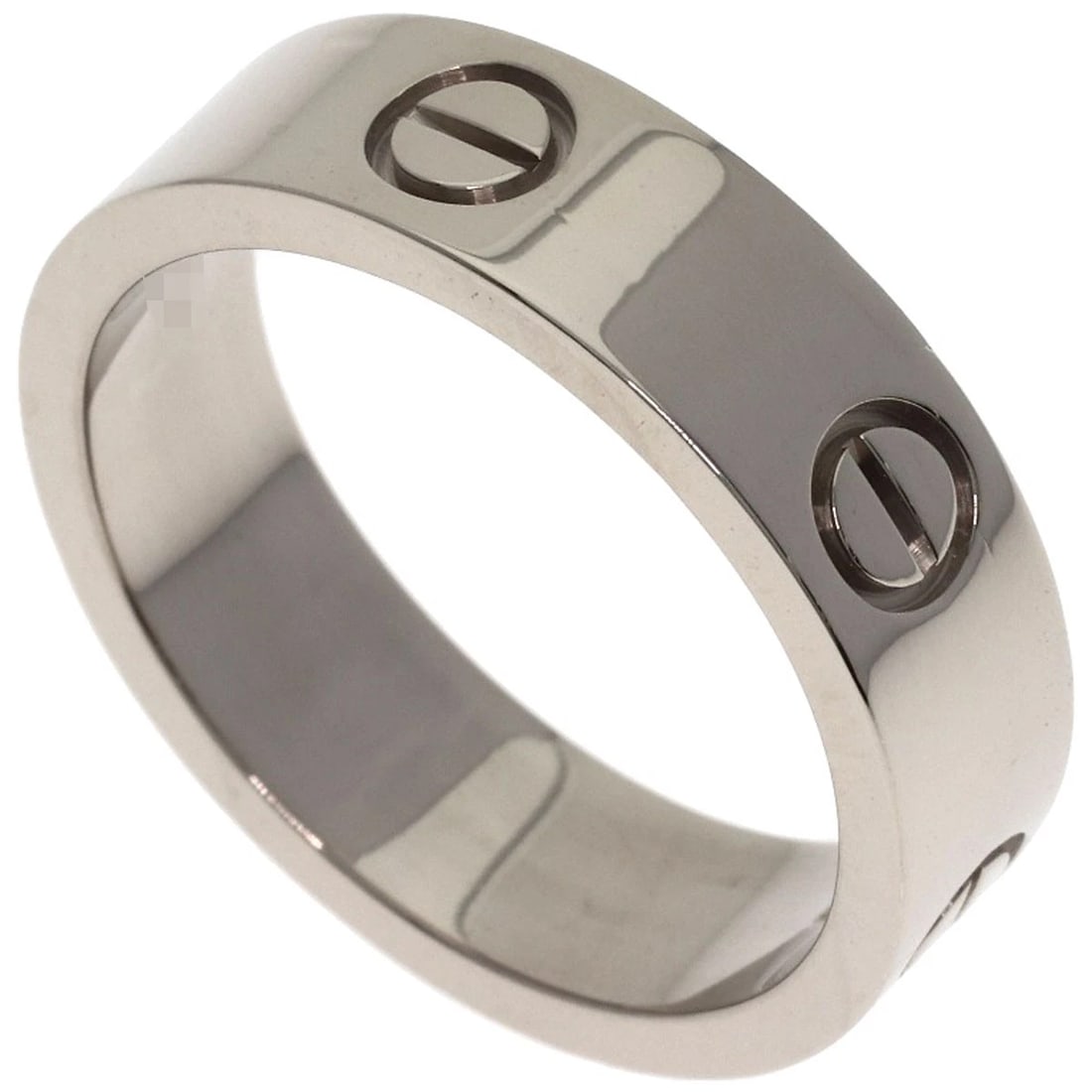CARTIER LOVE RING K18 WHITE GOLD: CARTIER love Ring K18 White Gold Brand: CARTIER Type: Ring Material: K18 White Gold, Color: Exterior Color Silver Size: 9.25 (US) Accessories: None Accessories Notice: When purchasing pre-