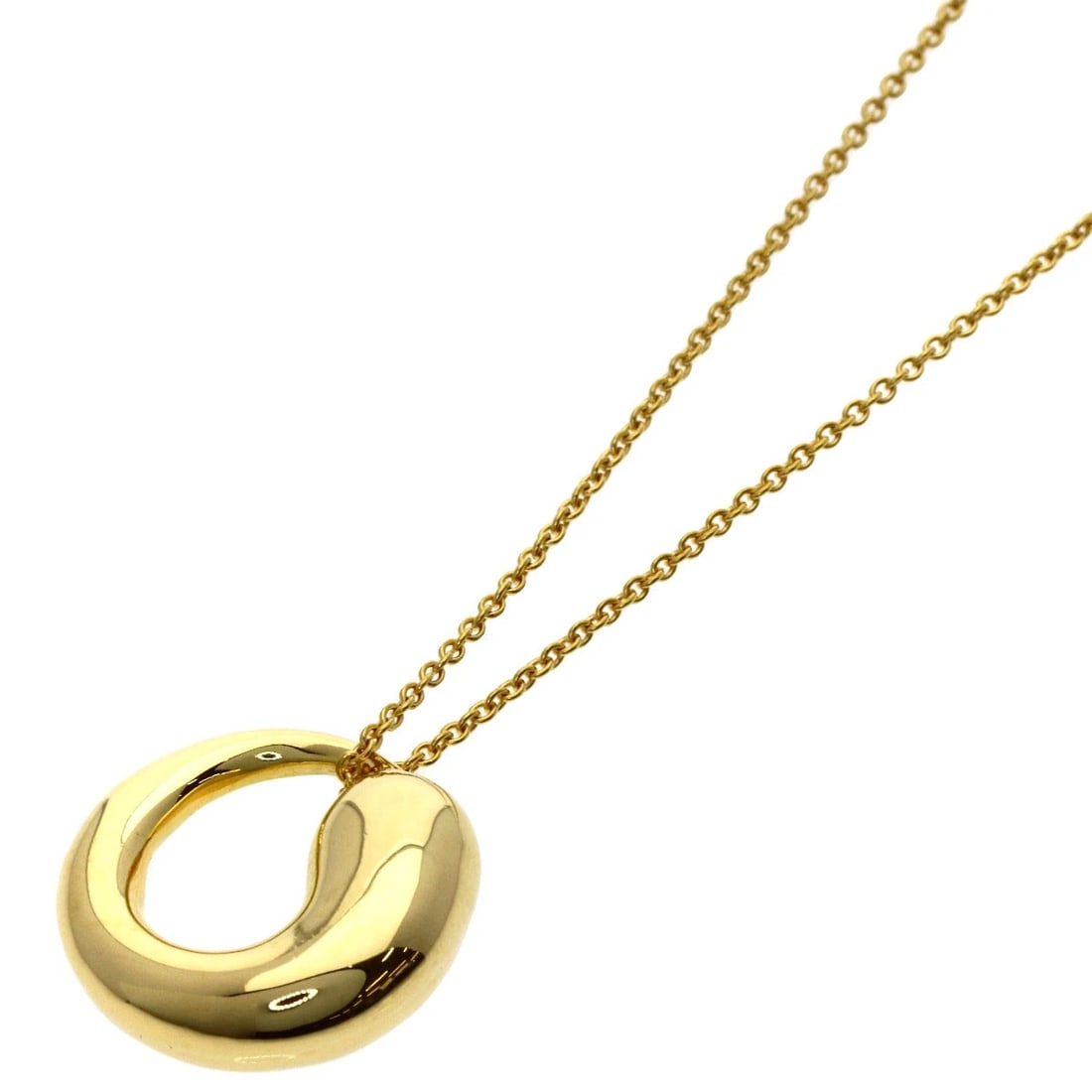 TIFFANY&CO. ETERNAL CIRCLE NECKLACE: TIFFANY&Co. Eternal circle Necklace Brand: TIFFANY&Co. Type: Necklace Material: K18 Yellow Gold, Color: Exterior Color Gold Size: Chain Length:28.1inch/71.5cm Chain Width:0.4inch/1mm Top