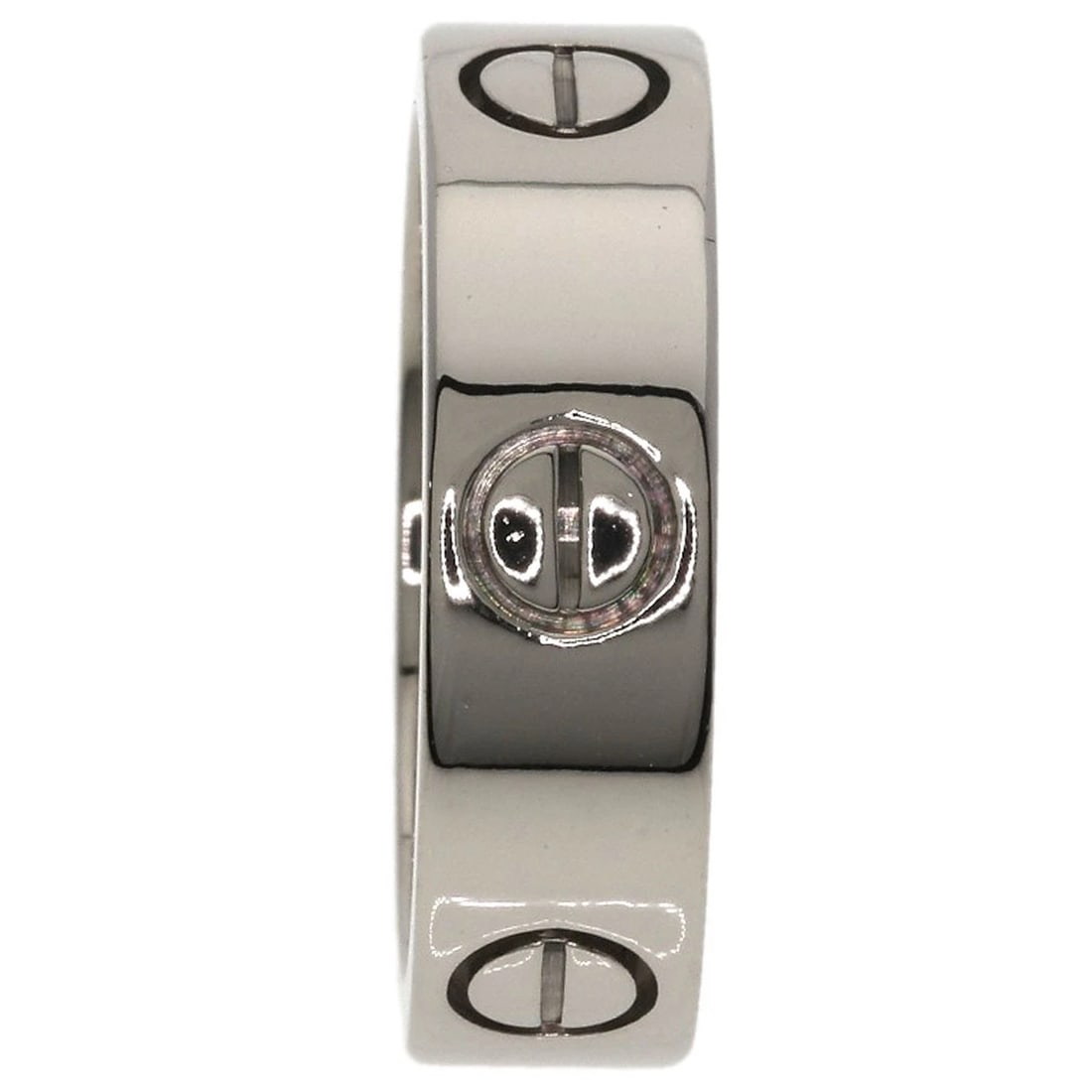 CARTIER LOVE RING K18 WHITE GOLD: CARTIER love Ring K18 White Gold Brand: CARTIER Type: Ring Material: K18 White Gold, Color: Exterior Color Gold Size: 6.5 (US) Accessories: None Accessories Notice: When purchasing pre-owned goods,