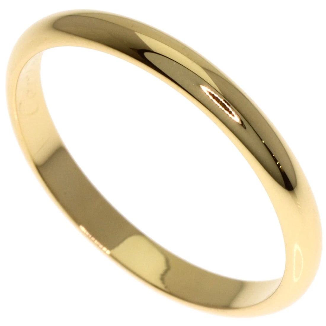 CARTIER WEDDING RING K18 YELLOW GOLD: CARTIER Wedding Ring K18 Yellow Gold Brand: CARTIER Type: Ring Material: K18 Yellow Gold, Color: Exterior Color Gold Size: 7.5 (US) Accessories: None Accessories Notice: When purchasing pre-owned