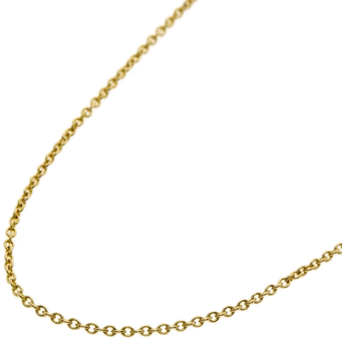 TIFFANY&CO. CHAIN NECKLACE K18 YELLOW GOLD: TIFFANY&Co. Chain Necklace K18 Yellow Gold Brand: TIFFANY&Co. Type: Necklace Material: K18 Yellow Gold, Color: Exterior Color Gold Size: Chain Length:15.9inch/40.5cm Chain Width:0.4inch/1.1mm