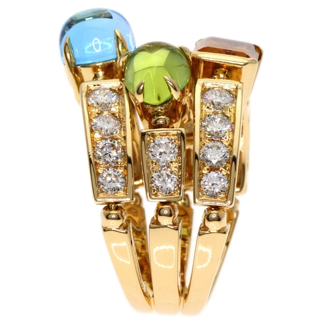 BVLGARI ALLEGRA MULTISTONE DIAMOND RING (1 of 5)