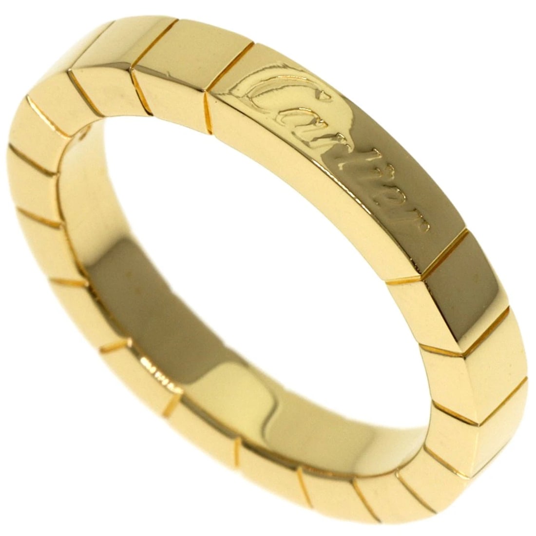 CARTIER LANIERE RING K18 YELLOW GOLD: CARTIER Laniere Ring K18 Yellow Gold Brand: CARTIER Type: Ring Material: K18 Yellow Gold, Color: Exterior Color Gold Size: 4.5 (US) Accessories: None Accessories Notice: When purchasing pr