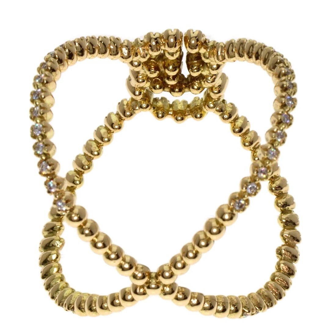 GUCCI GG RUNNING DIAMOND RING - 2