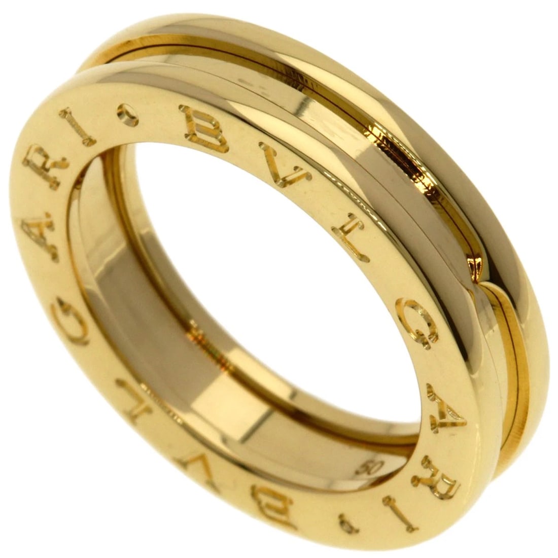 BVLGARI B.ZERO1 1 BAND RING K18 YELLOW GOLD: BVLGARI B.zero1 1 band Ring K18 Yellow Gold Brand: BVLGARI Type: Ring Material: K18 Yellow Gold, Color: Exterior Color Gold Size: 5.25 (US) Accessories: None Accessories Notice: When purchasing