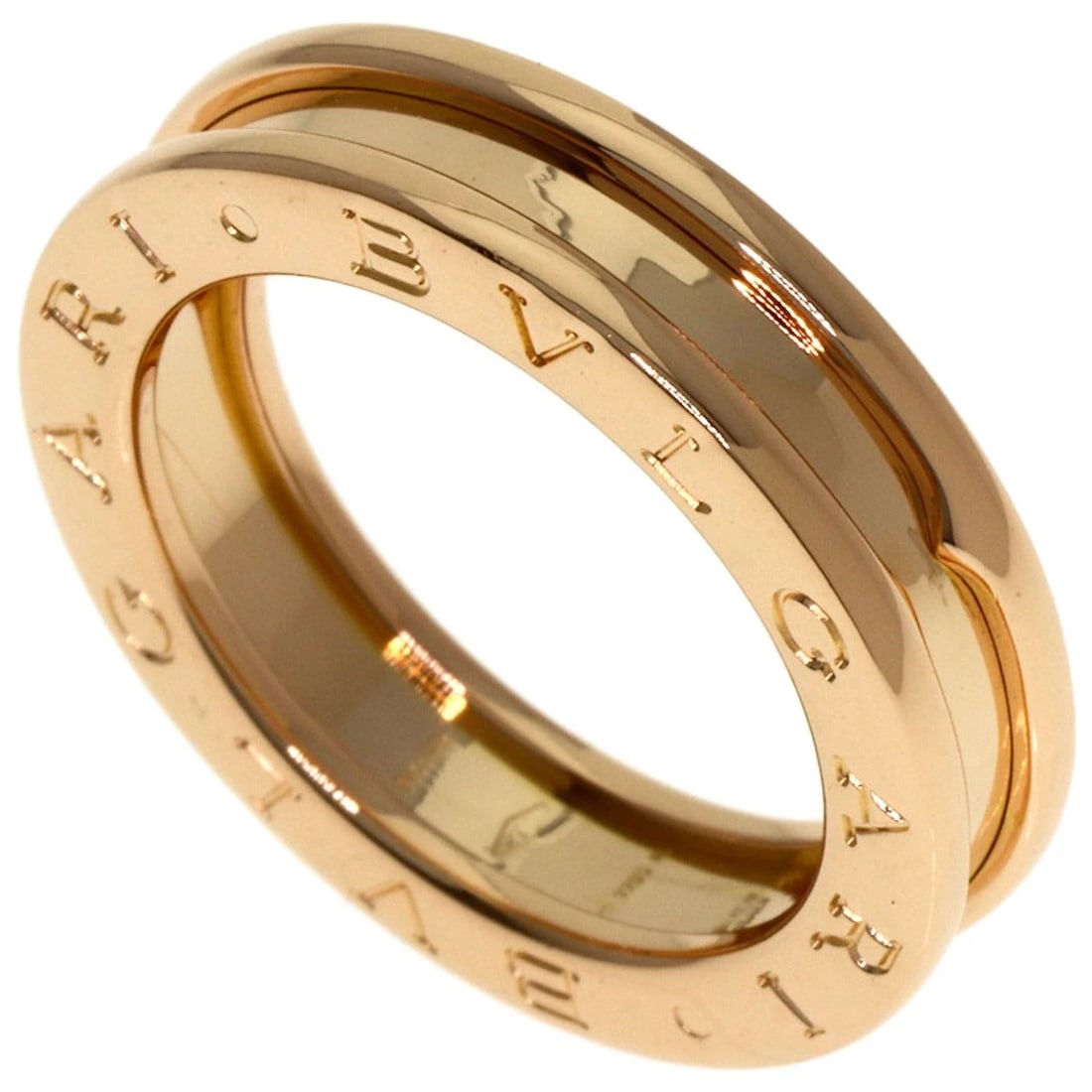 BVLGARI B.ZERO1 1 BAND RING K18 PINK GOLD: BVLGARI B.zero1 1 band Ring K18 Pink Gold Brand: BVLGARI Type: Ring Material: K18 Pink Gold, Color: Exterior Color Gold Size: 5.75 (US) Accessories: None Accessories Notice: When purchasing pre-owned