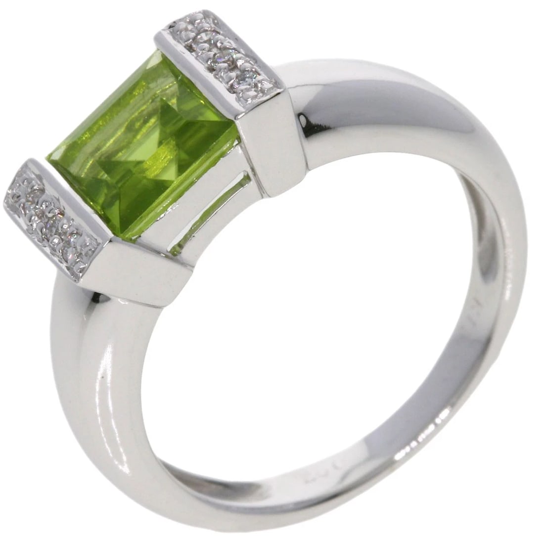 PONTE VECCHIO PERIDOT DIAMOND RING - 2