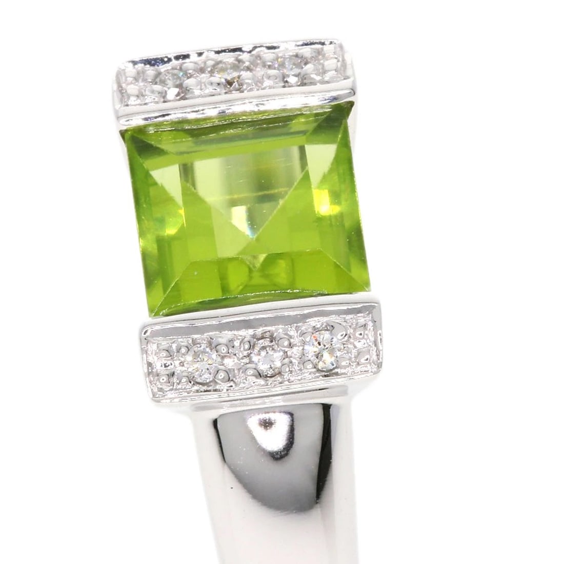 PONTE VECCHIO PERIDOT DIAMOND RING - 5