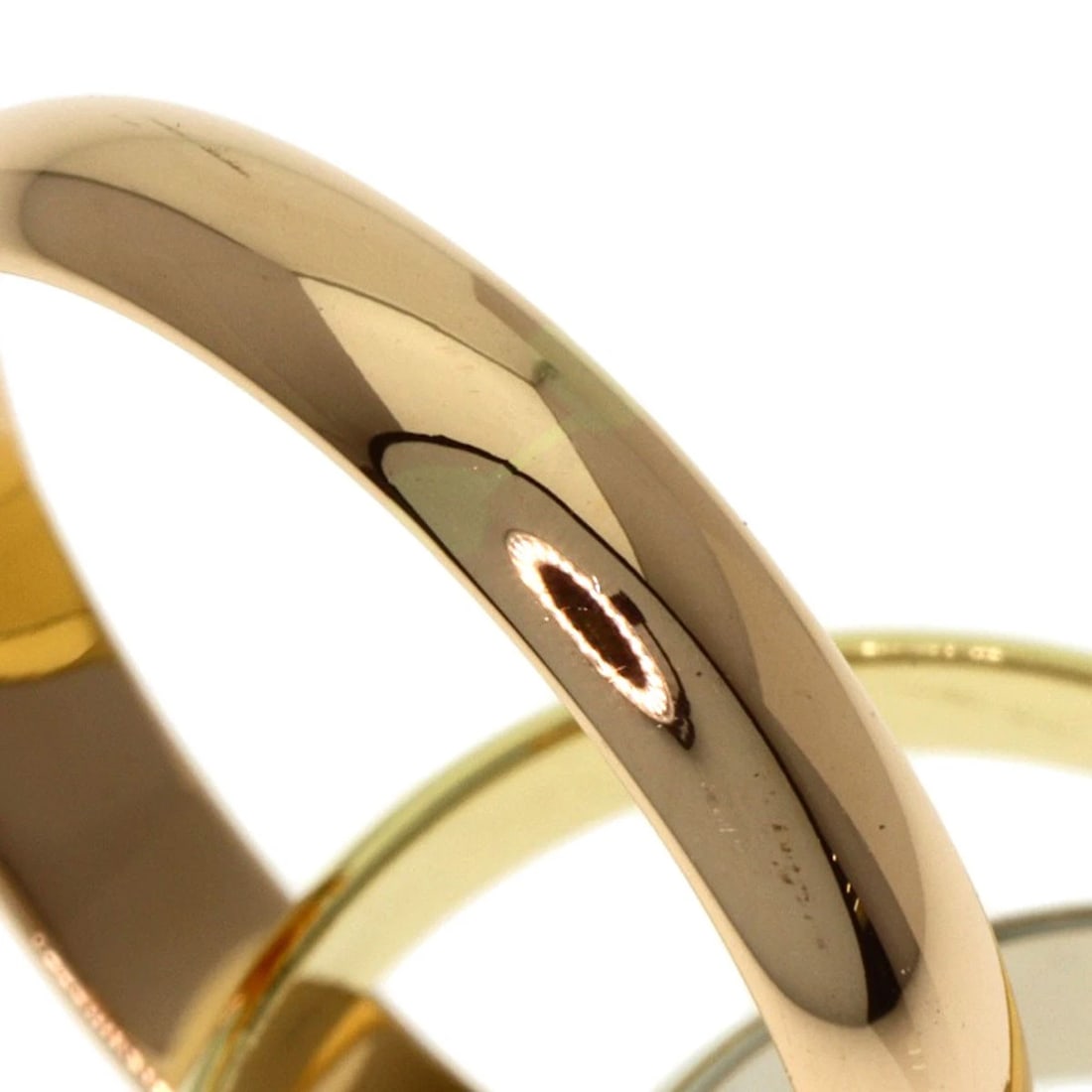 CARTIER TRINITY RING K18 YELLOW GOLD: CARTIER Trinity Ring K18 Yellow Gold Brand: CARTIER Type: Ring Material: K18 Yellow Gold/K18 White Gold/18K Pink Gold, Color: Exterior Color Gold Size: 5.75 (US) Accessories: None Accessor