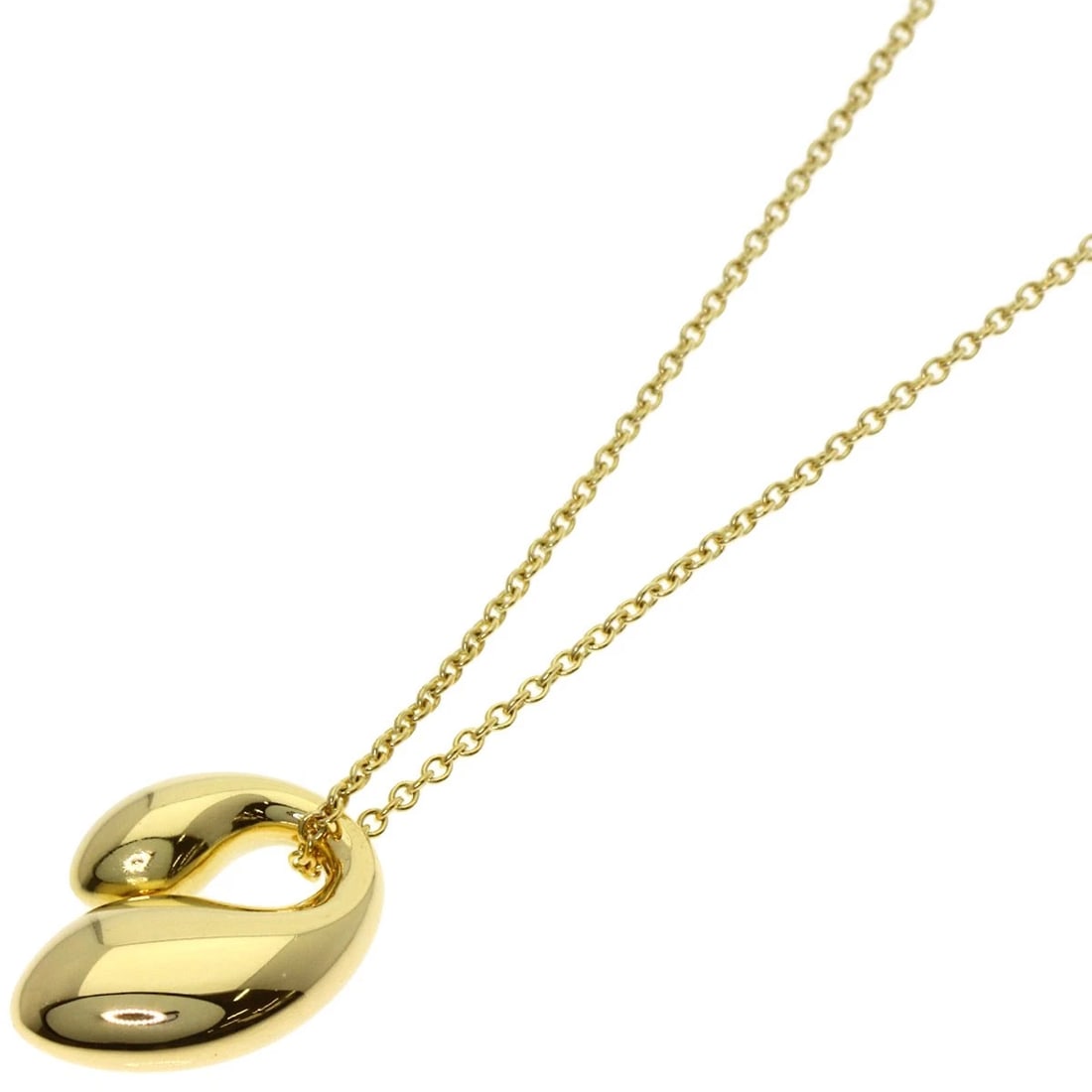 TIFFANY&CO. DOUBLE TEARDROP NECKLACE: TIFFANY&Co. Double teardrop Necklace Brand: TIFFANY&Co. Type: Necklace Material: K18 Yellow Gold, Color: Exterior Color Gold Size: Chain Length:15.9inch/40.5cm Chain Width:0.4inch/1mm Top Size:0.6inch