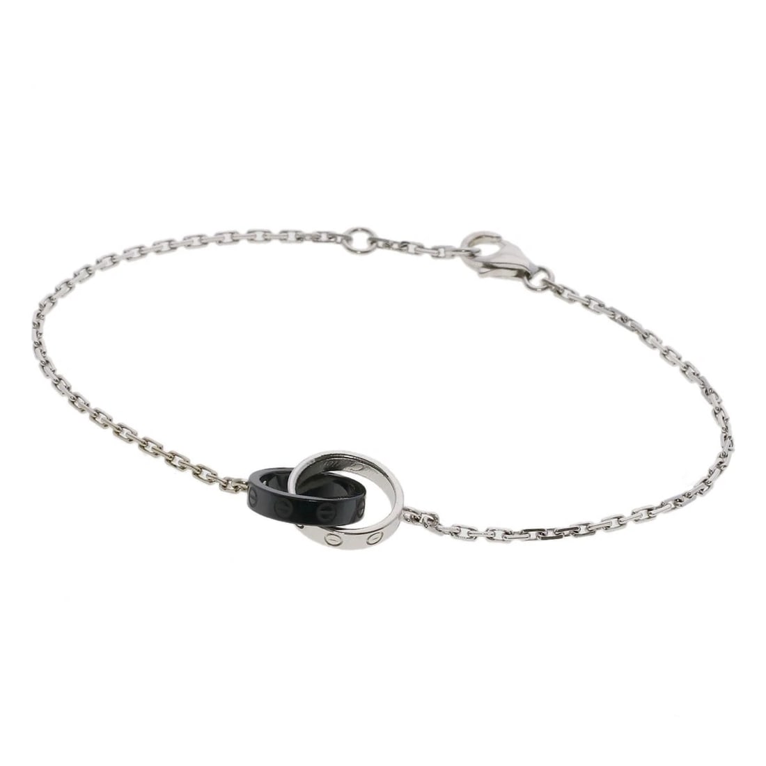 CARTIER BABY LOVE CERAMIC BRACELET: CARTIER Baby Love Ceramic Bracelet Brand: CARTIER Type: Bracelet Material: K18 White Gold, Color: Exterior Color Silver Size: Top Size:0.4inch/11.4x10x2.5mm Inner Circumference:7.3inch/18.5cm Band