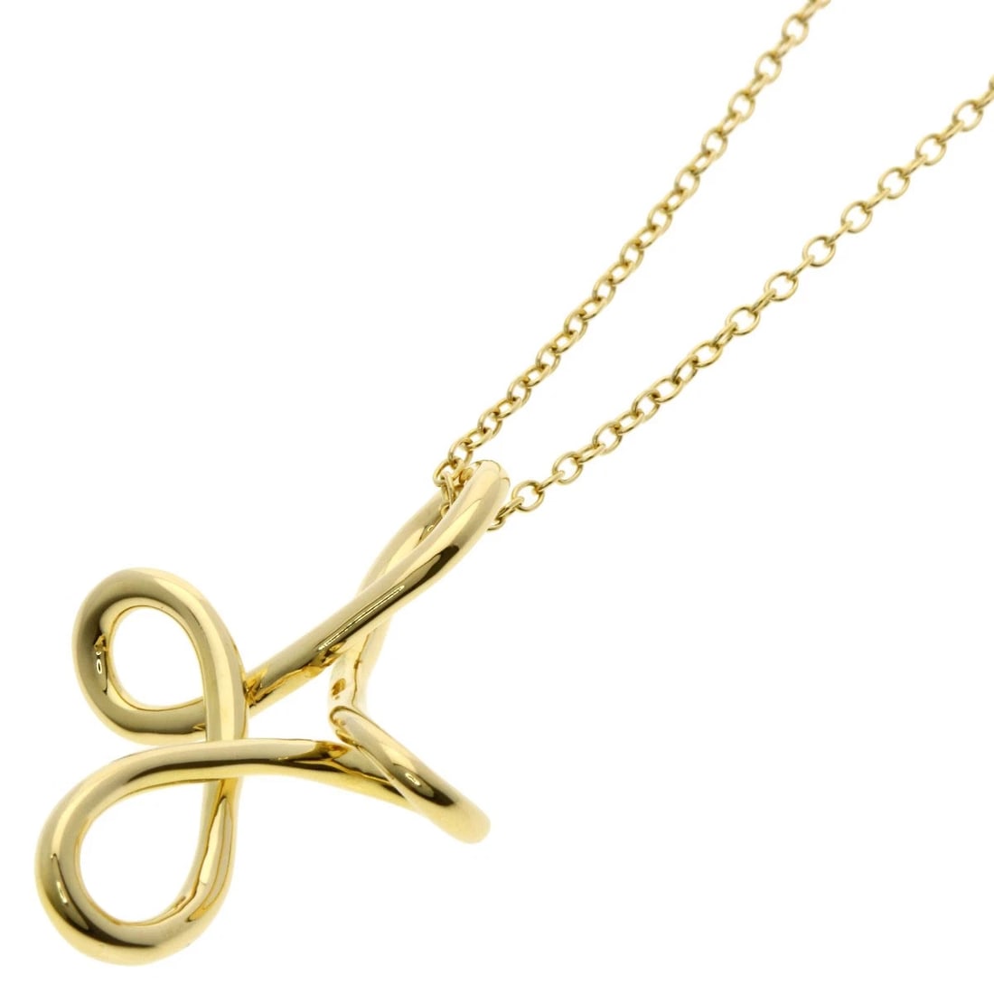 TIFFANY&CO. INFINITY CROSS NECKLACE: TIFFANY&Co. Infinity cross Necklace Brand: TIFFANY&Co. Type: Necklace Material: K18 Yellow Gold, Color: Exterior Color Gold Size: Chain Length:26.6inch/67.5cm Chain Width:0.6inch/1.5mm Top