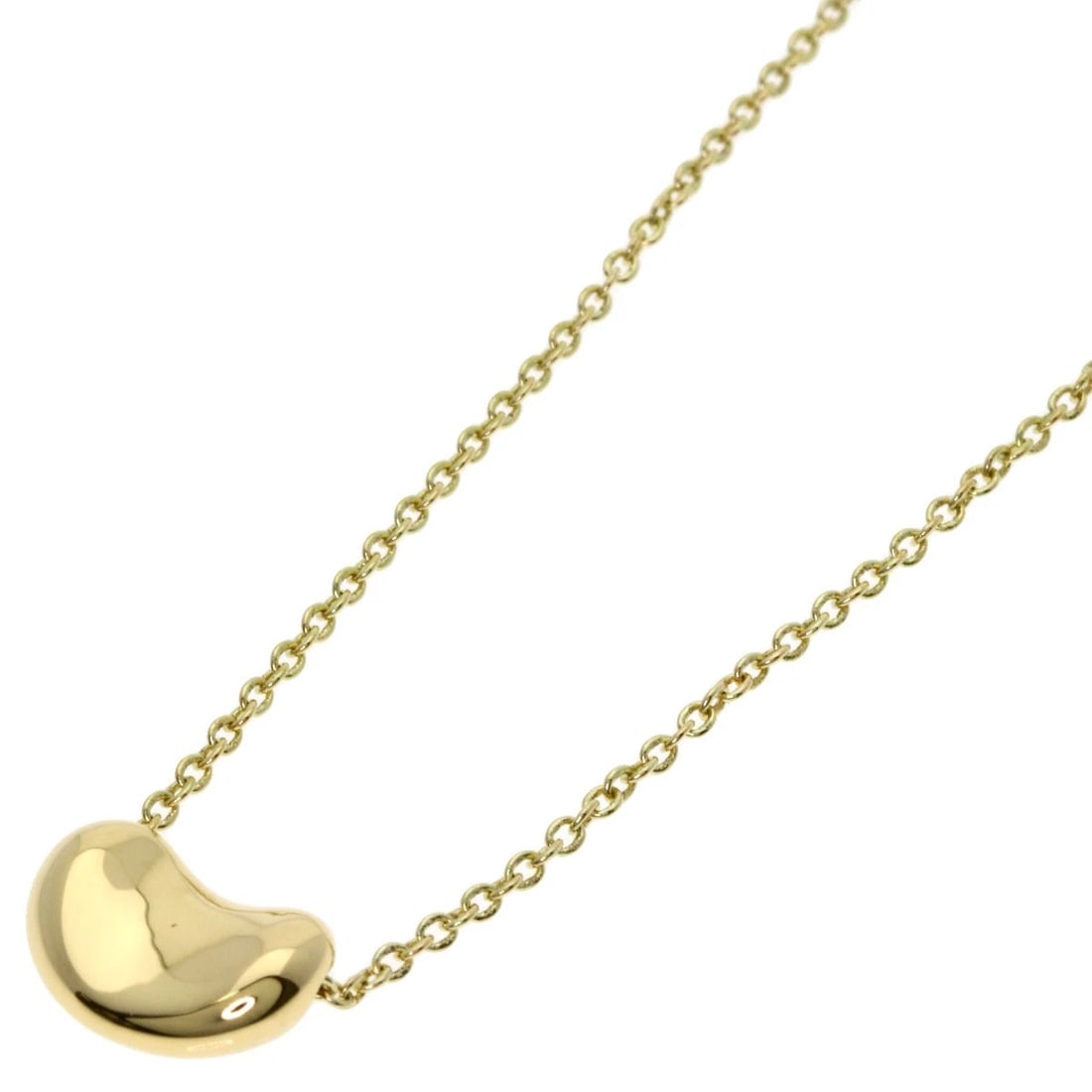 TIFFANY&CO. BEAN NECKLACE K18 YELLOW GOLD: TIFFANY&Co. Bean Necklace K18 Yellow Gold Brand: TIFFANY&Co. Type: Necklace Material: K18 Yellow Gold, Color: Exterior Color Gold Size: Chain Length:16.1inch/41cm Chain Width:0.4inch/1mm Top Size:0.3i