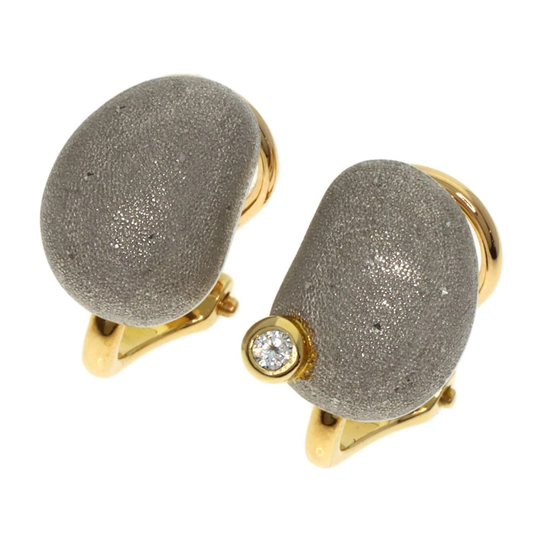 NOBUKO ISHIKAWA 1P DIAMOND EARRING: NOBUKO ISHIKAWA 1P Diamond Earring Brand: NOBUKO ISHIKAWA Type: Earring Material: K18 Yellow Gold, Color: Exterior Color Gold Size: Top Size:0.4inch/11.4x8.5x6.1mm Accessories: None Accessories