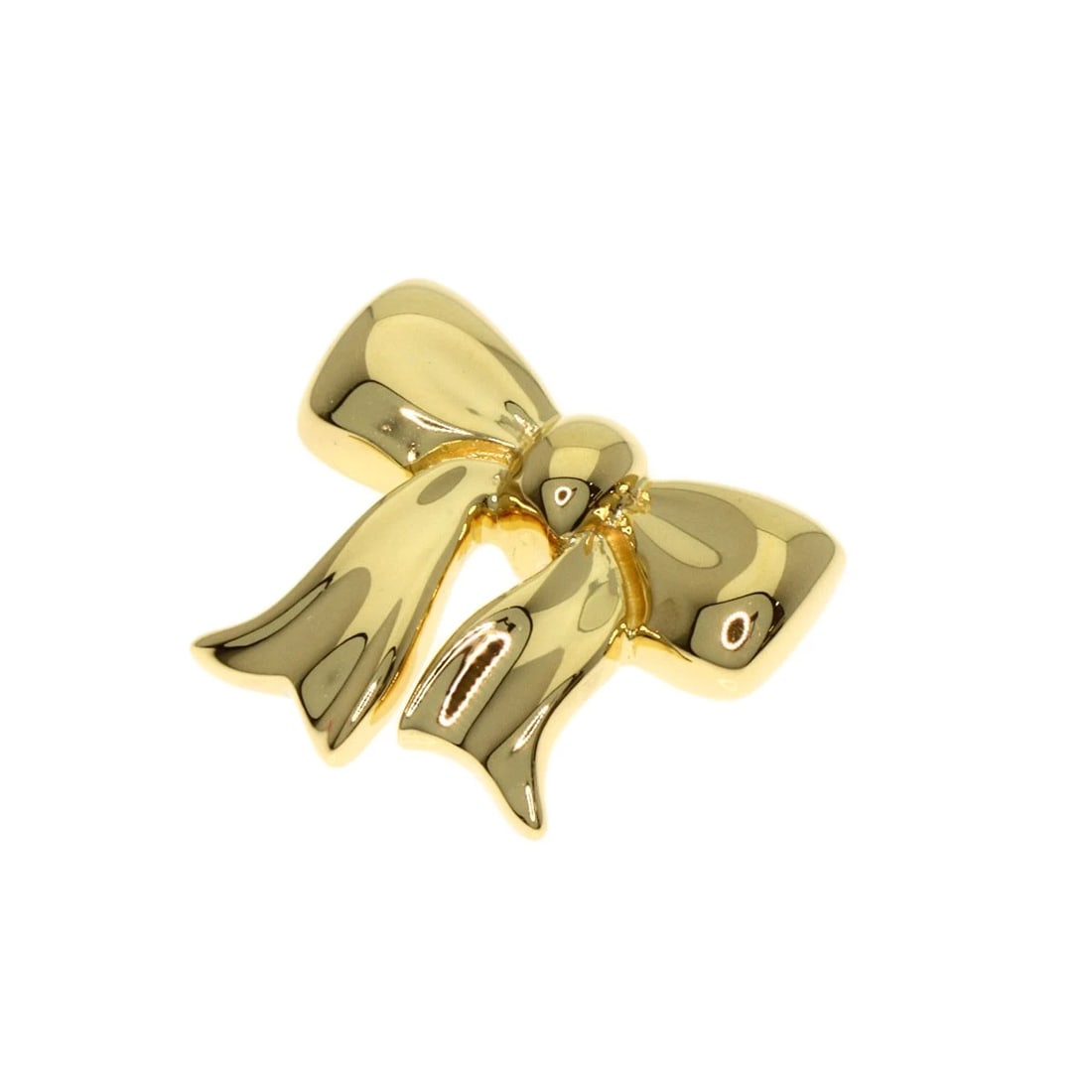 TIFFANY&CO. RIBBON CHARM PENDANT TOP: TIFFANY&Co. Ribbon charm Pendant top Brand: TIFFANY&Co. Type: Pendant top Material: K18 Yellow Gold, Color: Exterior Color Gold Size: Top Size:0.4inch/11x13x2.6mm Accessories: None Accessories