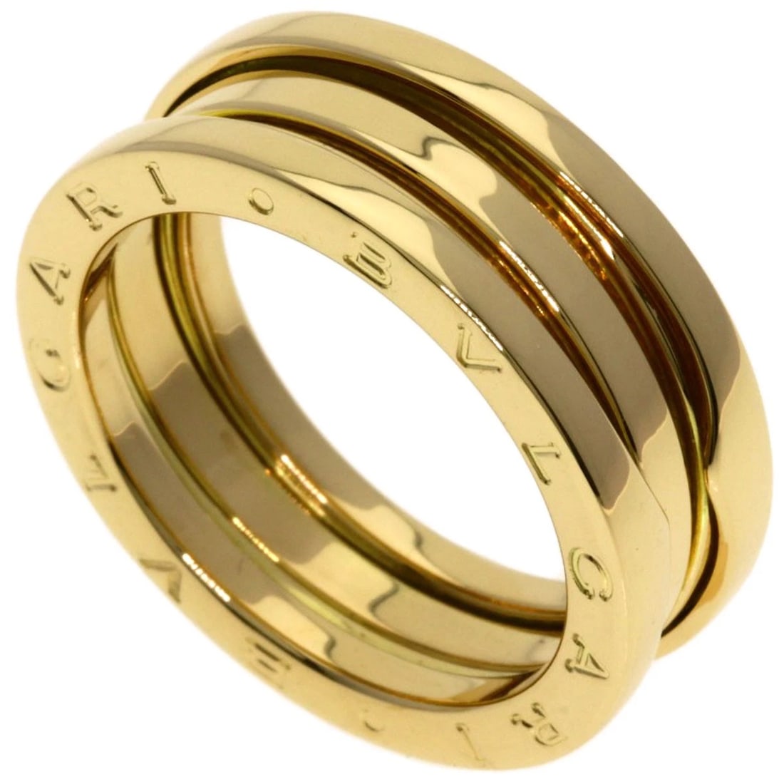 BVLGARI B.ZERO1 2 BAND RING K18 YELLOW GOLD: BVLGARI B.zero1 2 band Ring K18 Yellow Gold Brand: BVLGARI Type: Ring Material: K18 Yellow Gold, Color: Exterior Color Gold Size: 8.25 (US) Accessories: None Accessories Notice: When purch