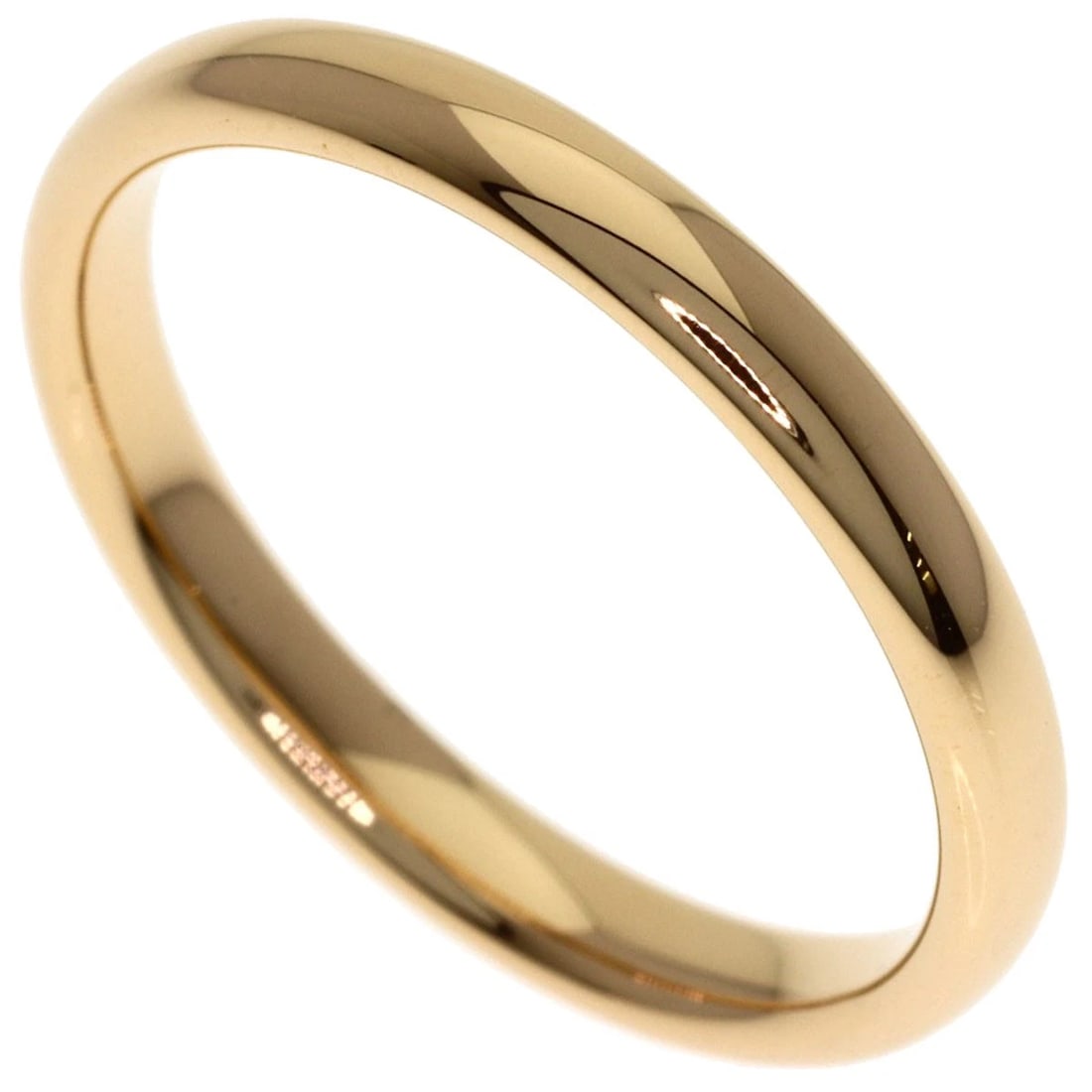 TIFFANY&CO. WEDDING BAND RING: TIFFANY&Co. Wedding band Ring Brand: TIFFANY&Co. Type: Ring Material: K18 Pink Gold, Color: Exterior Color Gold Size: 6 (US) Accessories: None Accessories Notice: When purchasing pre-owned goods,