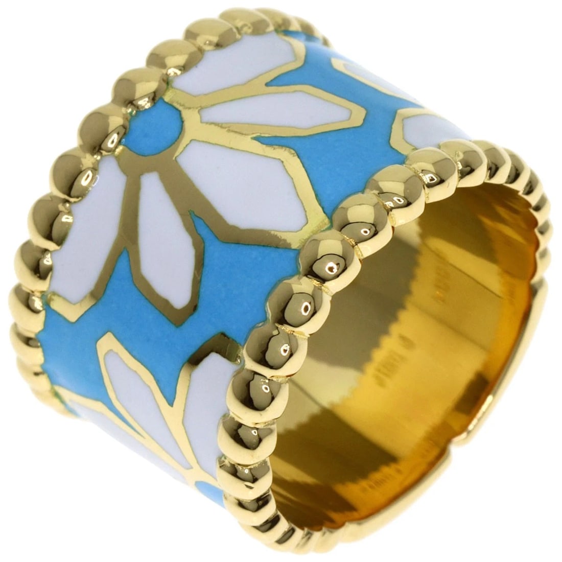 YANES FLOWER ENAMEL RING - 2