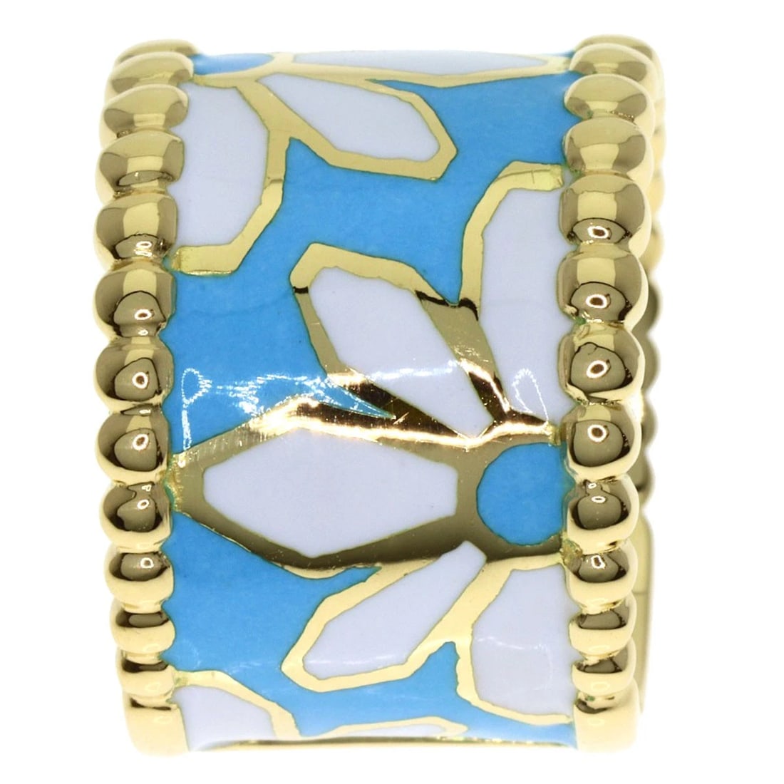 YANES FLOWER ENAMEL RING - 3