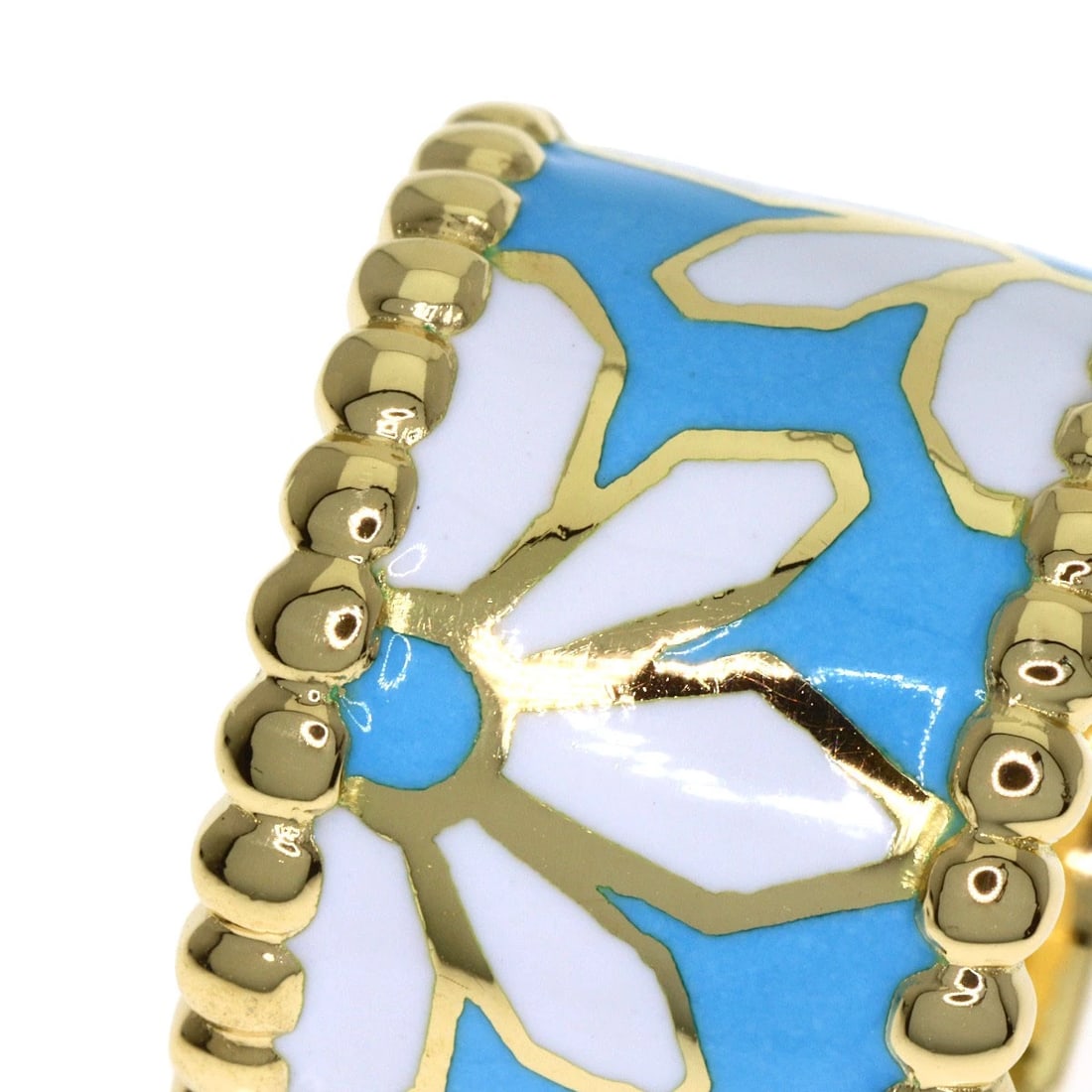 YANES FLOWER ENAMEL RING - 7