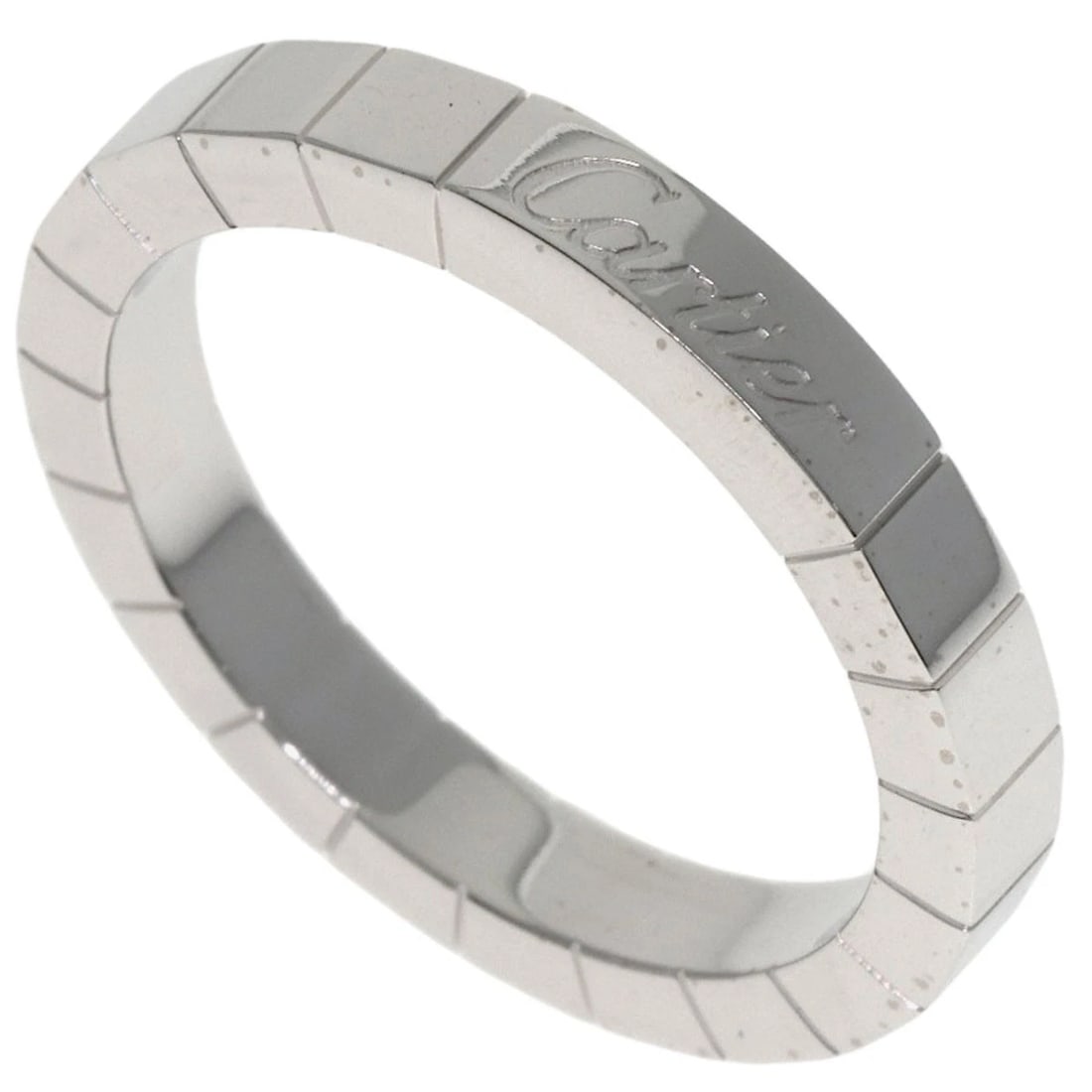 CARTIER LANIERE RING K18 WHITE GOLD: CARTIER Laniere Ring K18 White Gold Brand: CARTIER Type: Ring Material: K18 White Gold, Color: Exterior Color Silver Size: 7 (US) Accessories: None Accessories Notice: When purchasing pre-