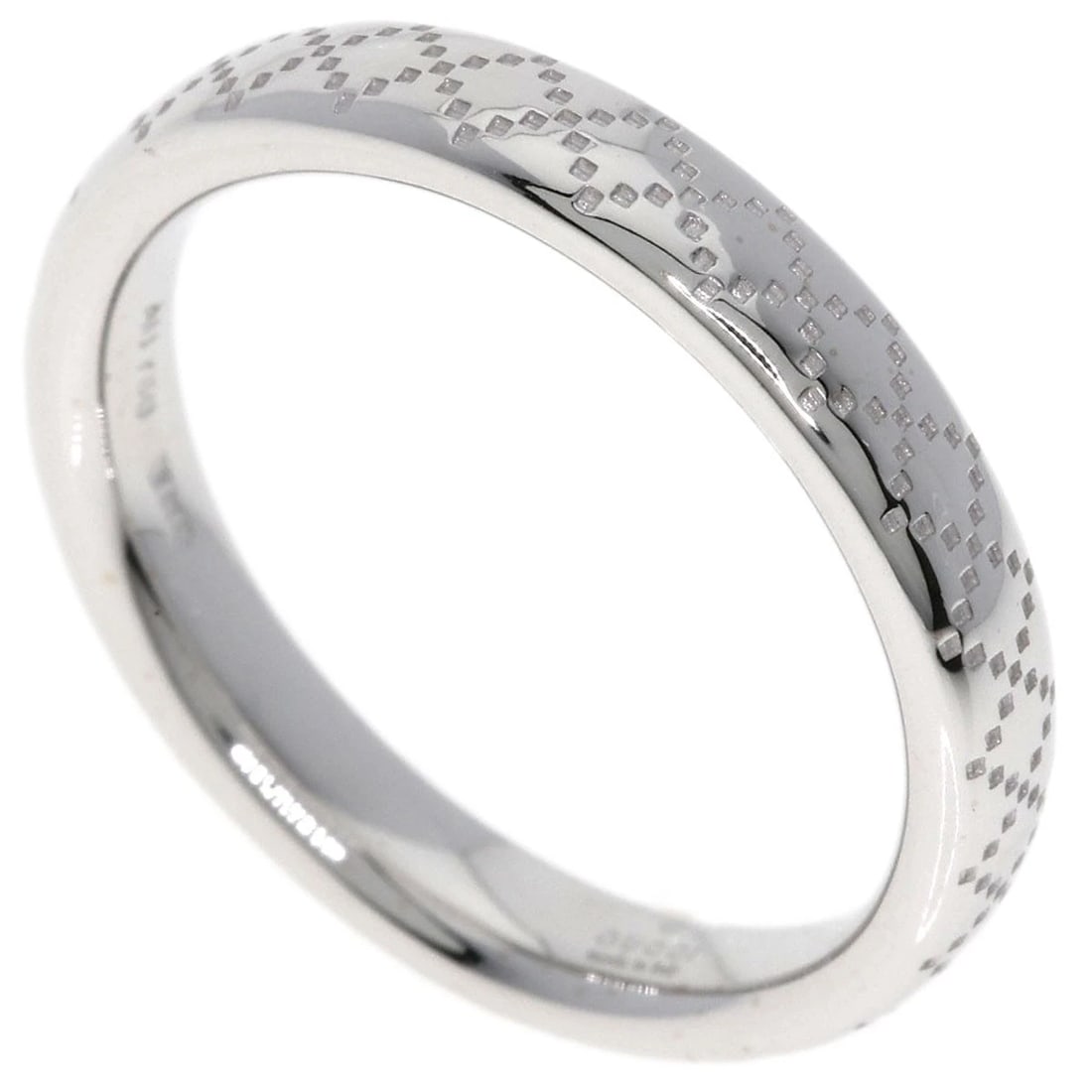 GUCCI DIAMANTISSIMA RING K18 WHITE GOLD: GUCCI Diamantissima Ring K18 White Gold Brand: GUCCI Type: Ring Material: K18 White Gold, Color: Exterior Color Silver Size: 6.5 (US) Accessories: None Accessories Notice: When purchasing