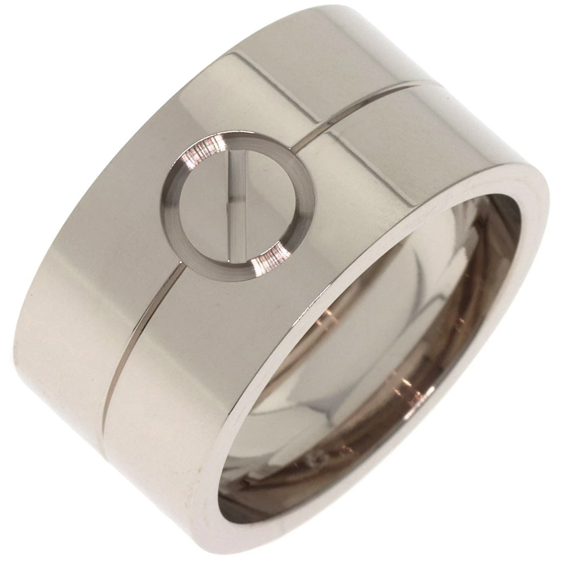 CARTIER HIGH LOVE RING K18 WHITE GOLD: CARTIER High Love Ring K18 White Gold Brand: CARTIER Type: Ring Material: K18 White Gold, Color: Exterior Color Silver Size: 9.75 (US) Accessories: None Accessories Notice: When purchasing
