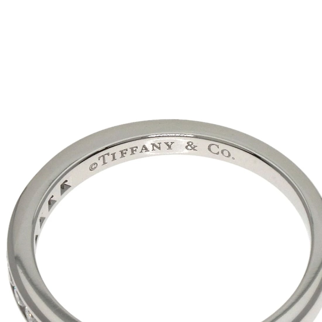 TIFFANY&CO. HALF ETERNITY DIAMOND RING - 5