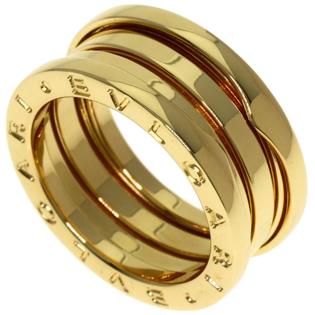BVLGARI B.ZERO1 2 BAND RING K18 YELLOW GOLD: BVLGARI B.zero1 2 Band Ring K18 Yellow Gold Brand: BVLGARI Type: Ring Material: K18 Yellow Gold, Color: Exterior Color Gold Size: 5.75 (US) Accessories: None Accessories Notice: When purchasing