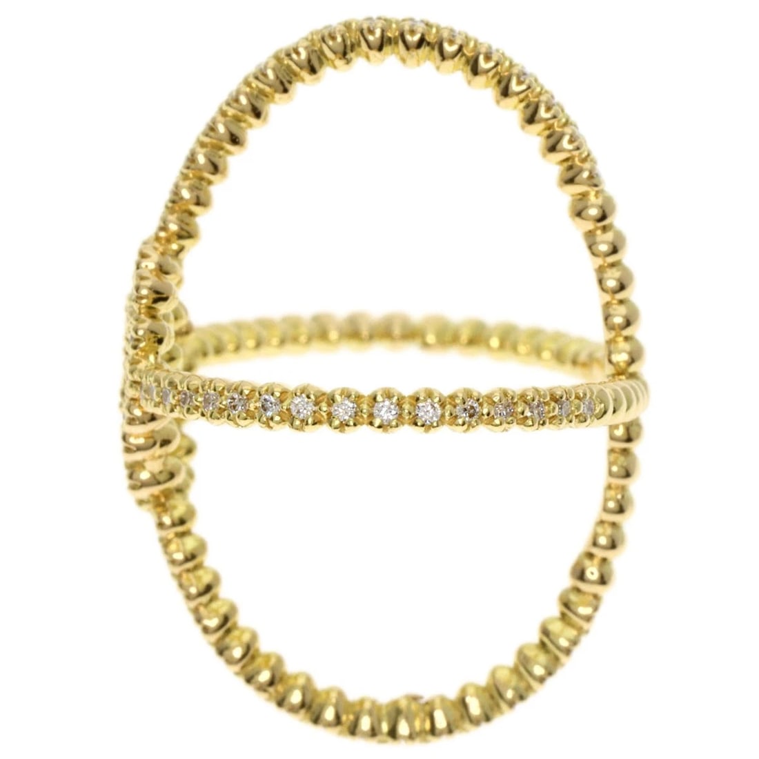 GUCCI GG RUNNING X DIAMOND RING - 3