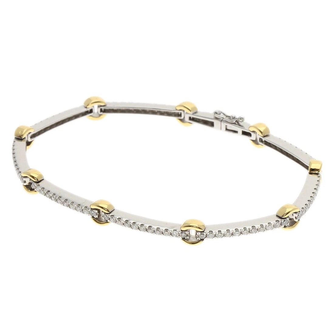 2.03CT DIAMOND BRACELET K18 WHITE GOLD (1 of 7)