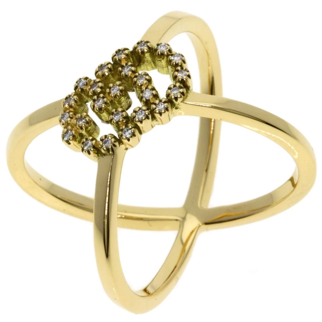 GUCCI GG RUNNING DIAMOND RING - 2