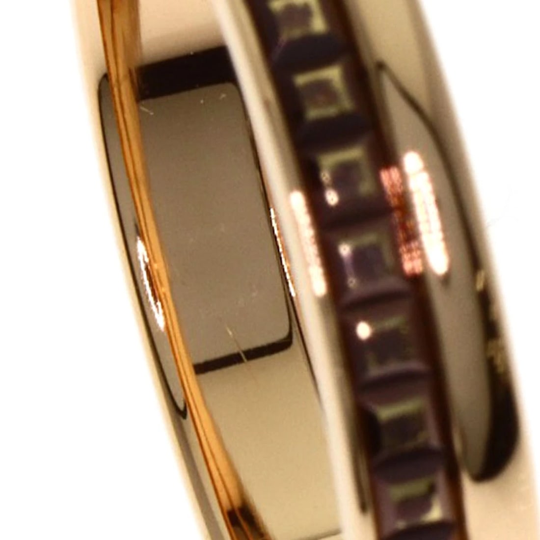 BOUCHERON QUATRE CLASSIC HALF RING K18 PINK GOLD: Boucheron Quatre Classic Half Ring K18 Pink Gold Brand: Boucheron Type: Ring Material: K18 Pink Gold, Color: Exterior Color Gold Size: 8.75 (US) Accessories: None Accessories Notice: When