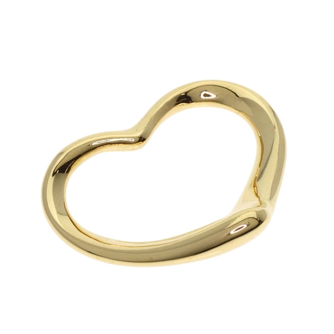 TIFFANY&CO. OPEN HEART PENDANT TOP: TIFFANY&Co. Open heart Pendant top Brand: TIFFANY&Co. Type: Pendant top Material: K18 Yellow Gold, Color: Exterior Color Gold Size: Top Size:0.7inch/18.3x21.8x2.2mm Accessories: None Acces