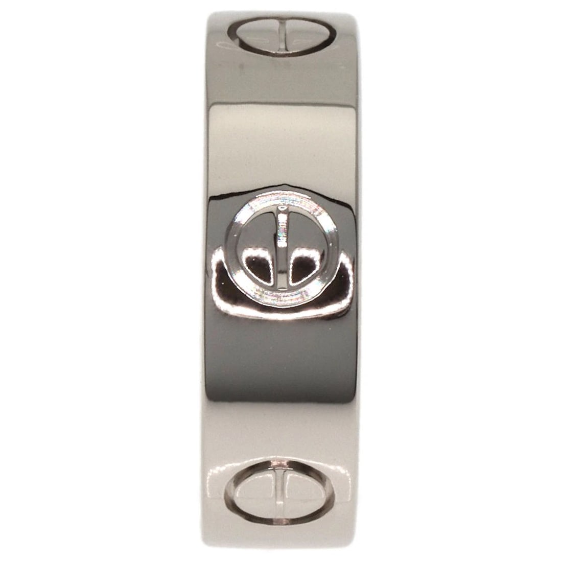 CARTIER LOVE RING K18 WHITE GOLD: CARTIER love Ring K18 White Gold Brand: CARTIER Type: Ring Material: K18 White Gold, Color: Exterior Color Silver Size: 5.25 (US) Accessories: None Accessories Notice: When purchasing pre-
