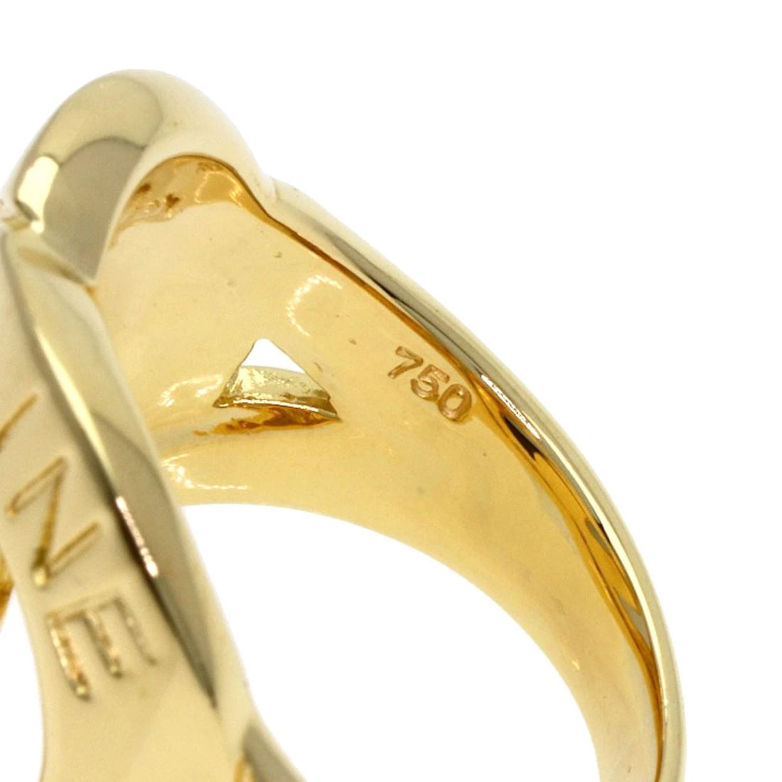 CELINE LOGO DOUBLE CIRCLE DIAMOND RING - 5