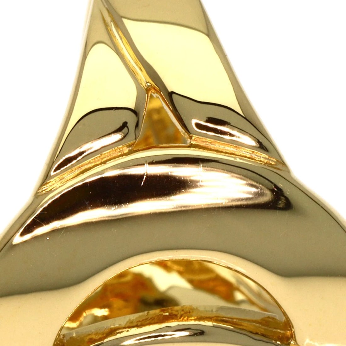 CELINE LOGO DOUBLE CIRCLE DIAMOND RING - 7
