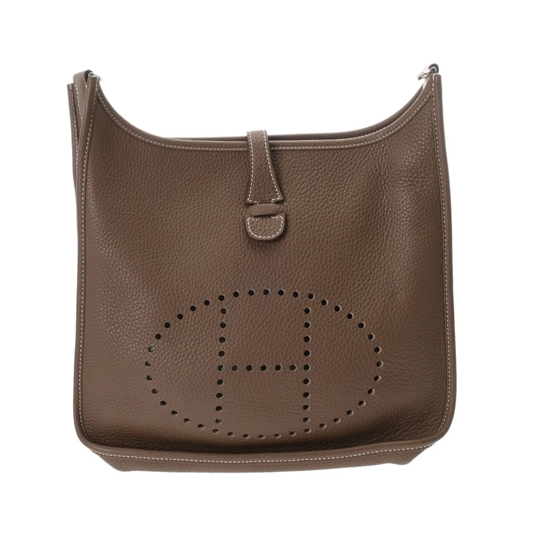 HERMES EVELYN 3 PM TAURILLON CLEMENCE GRIS MEYER SHOULDER BAG (1 of 6)