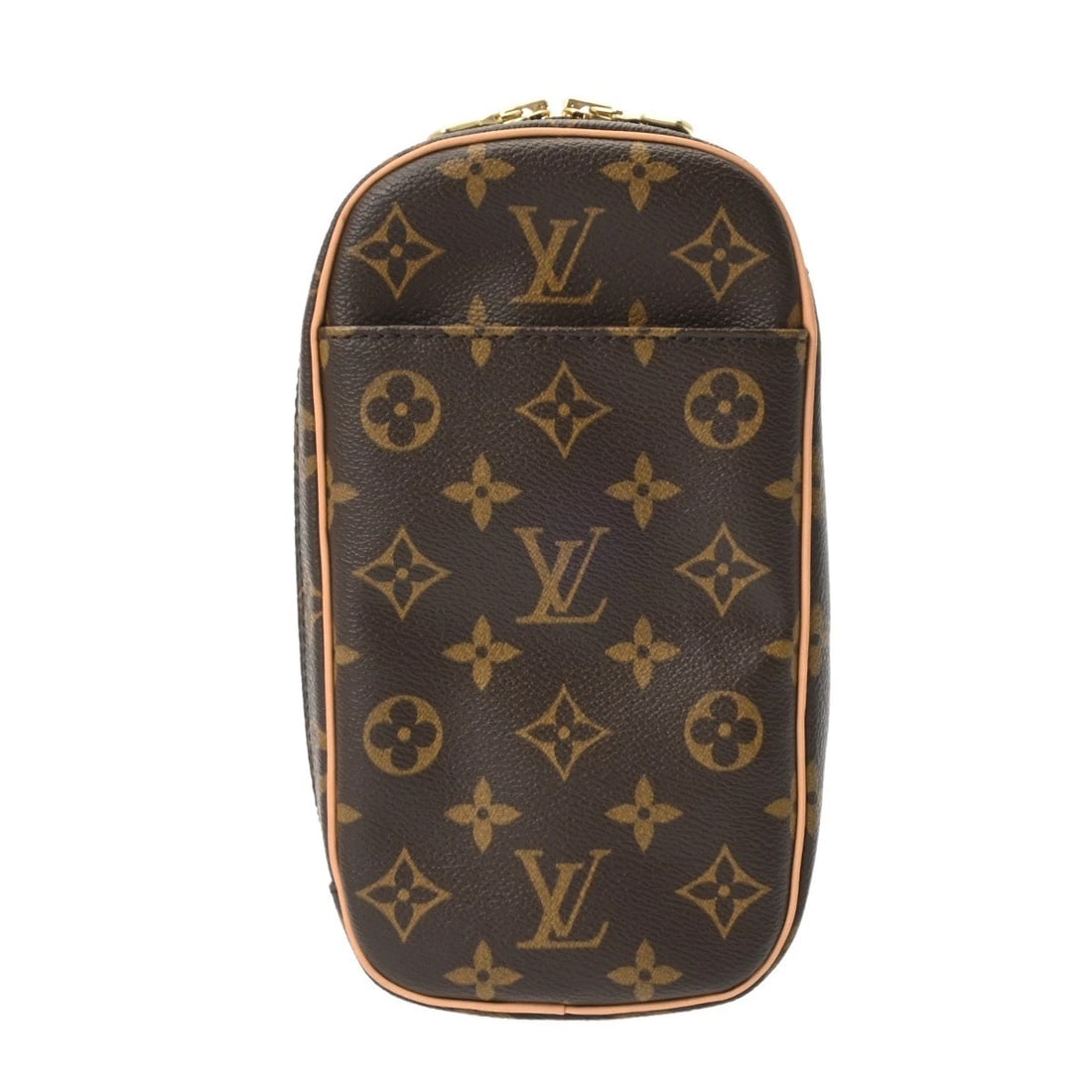 LOUIS VUITTON POCHETTE GANGE MONOGRAM CANVAS BROWN: LOUIS VUITTON Pochette Gange Monogram canvas Brown Brand: LOUIS VUITTON Type: body bag Material: Monogram canvas Color: Brown Size: H:about 8.9inch W:about 4.9inch D:about 2.0inch Accessories: Non