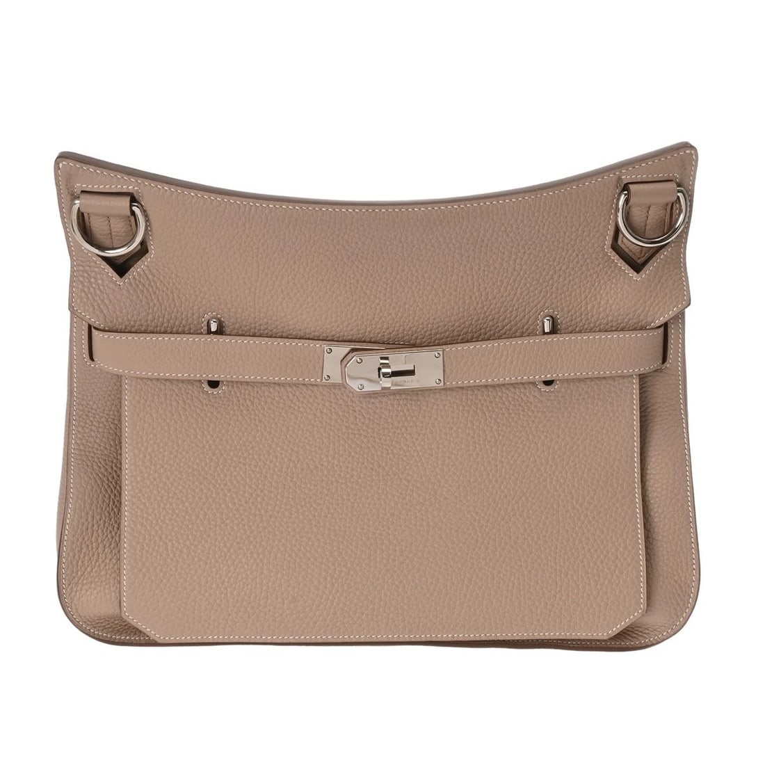 HERMES GYPSYSIEL 34 TAURILLON CLEMENCE SHOULDER BAG: HERMES Gypsysiel 34 Taurillon Clemence Shoulder Bag Brand: HERMES Type: Shoulder Bag Material: Taurillon Clemence Color: Alzir Size: H:about 10.6inch W:about 13.2inch D:about 5.9inch Accessories: