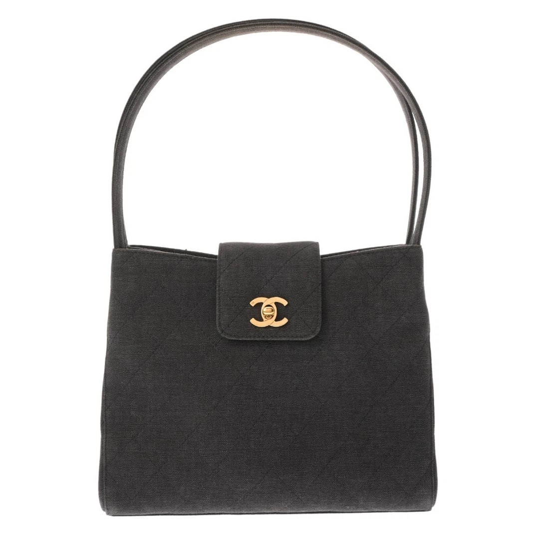 CHANEL HANDBAG MATRASSE DENIM GRAY SHOULDER BAG: CHANEL Handbag Matrasse denim gray Shoulder Bag Brand: CHANEL Type: Shoulder Bag Material: denim Color: gray Size: H:about 8.3inch (Center) W:about 9.8inch (maximum) D:about 3.1inch Accessories: N