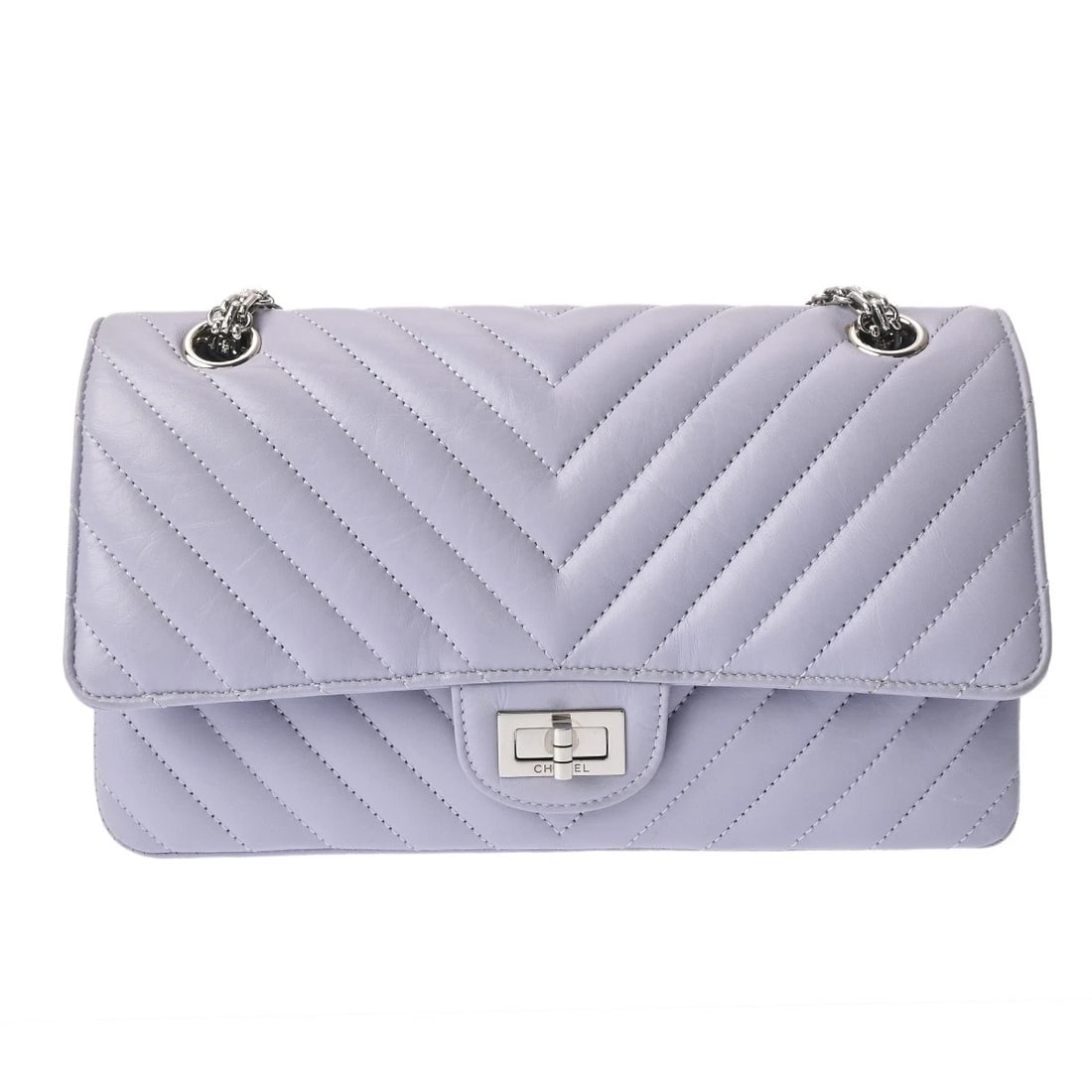 CHANEL V-STITCH HANDBAG LIGHT PURPLE HANDBAG (1 of 6)
