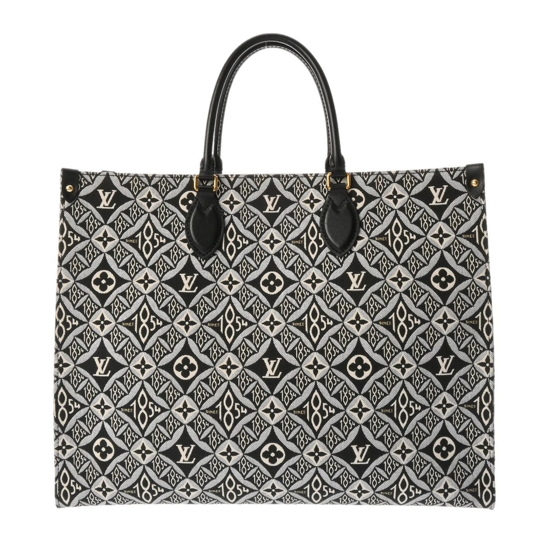 LOUIS VUITTON ON THE GO GM MONOGRAM: LOUIS VUITTON On the go GM Monogram Brand: LOUIS VUITTON Type: Tote Bag Material: Jacquard canvas Color: Gris Size: H:about 12.6inch W:about 16.3inch (Bottom) D:about 6.7inch Accessories: None