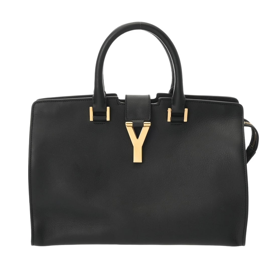 SAINT LAURENT PETIT KABAS BLACK HANDBAG: SAINT LAURENT Petit Kabas black Handbag Brand: SAINT LAURENT Type: Handbag Material: Smooth Calfskin Color: black Size: H:about 8.3inch W:about 11.6inch (Bottom) D:about 5.9inch Accessories: None